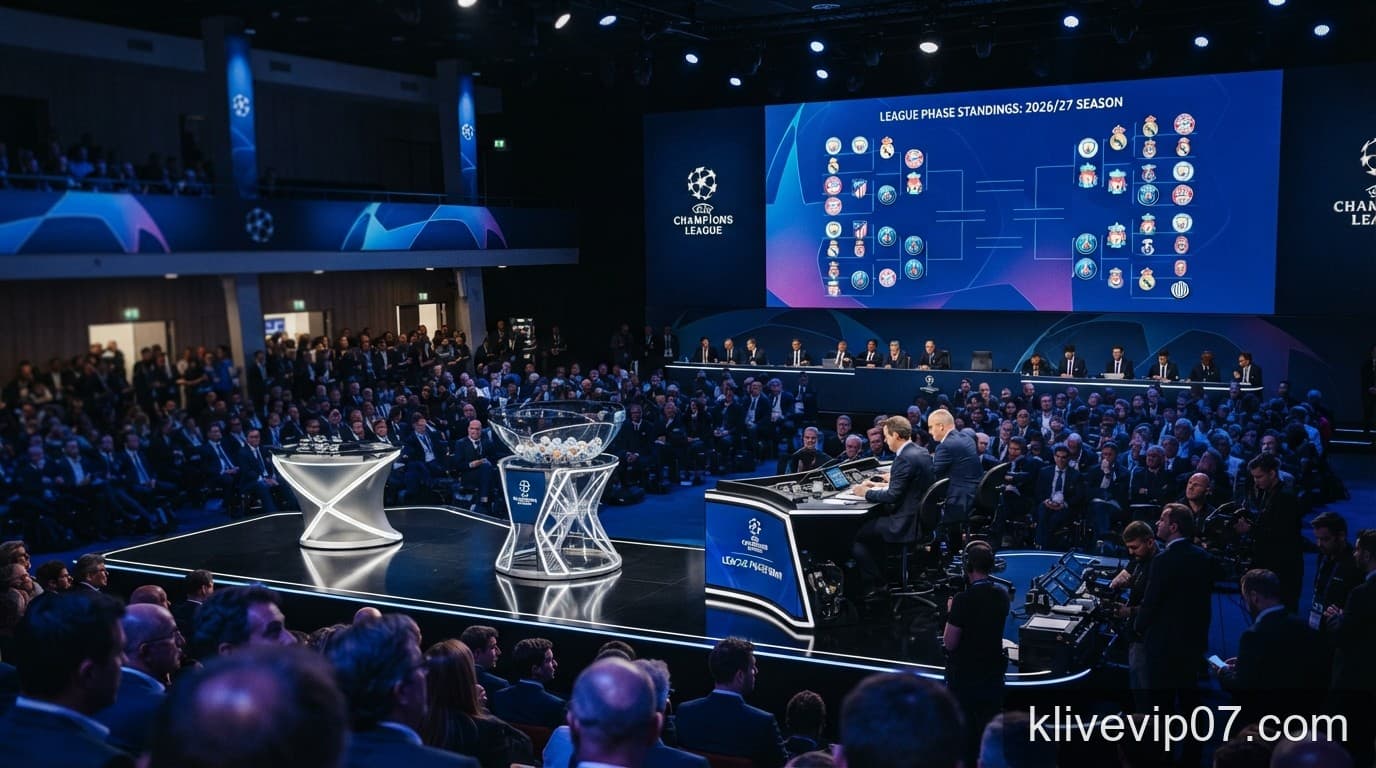 Klive phân tích: Cục diện Champions League 2026/27 trước giờ bốc thăm vòng League Phase