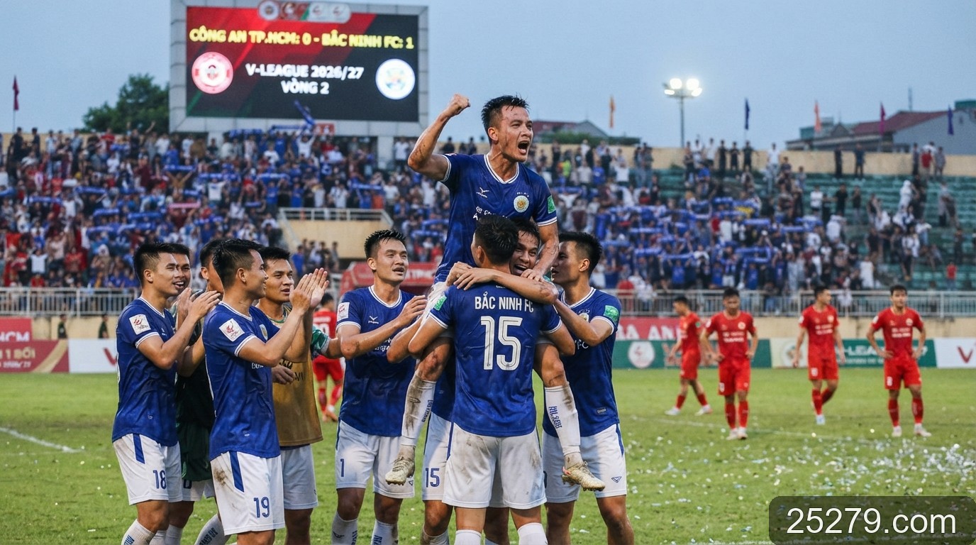 V-League 2026/27: Bắc Ninh FC gây địa chấn, cục diện bảng xếp hạng sau vòng 2 - 2