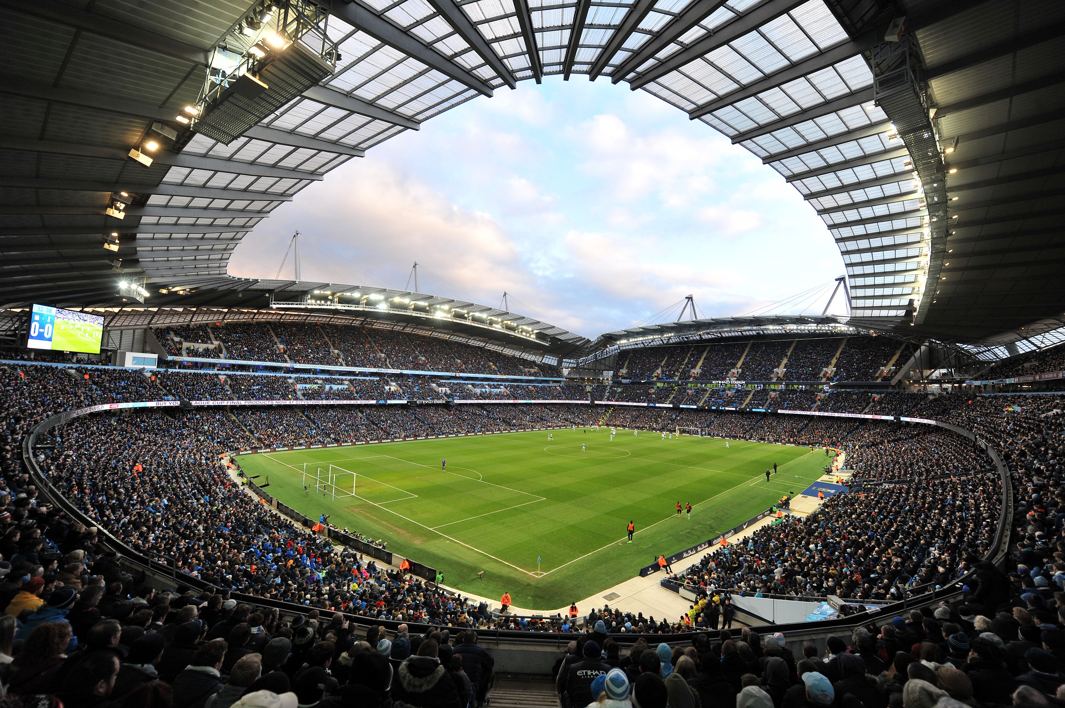 Etihad Stadium sẵn sàng cho trận Man City vs Arsenal vòng 33 Premier League